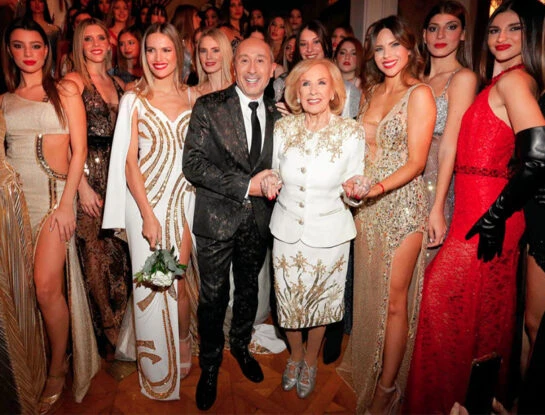 Claudio Cosano presentó su colección Haute Couture 2024 junto a Mirtha Legrand