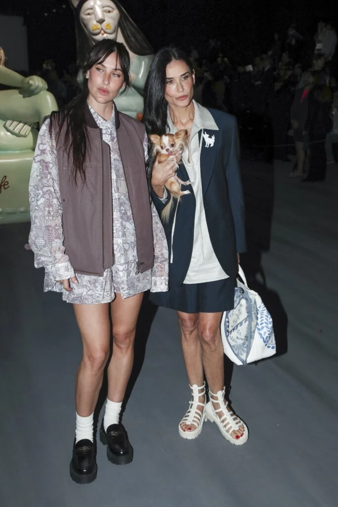 Vidriera: de Kate Moss a Demi Moore, los looks de los invitados a la front row de Dior