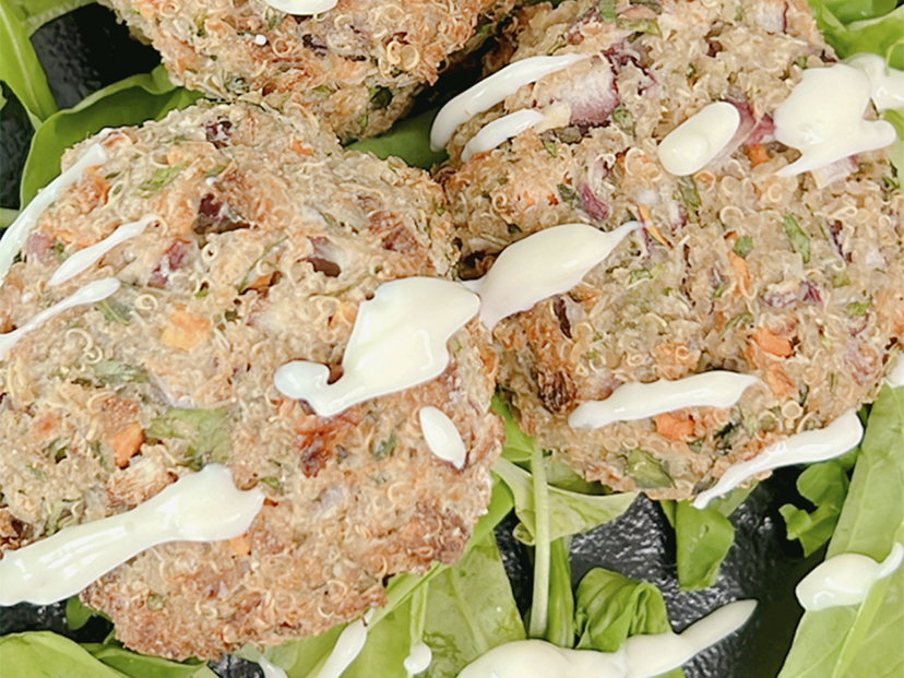 Hamburguesa de quinoa: receta proteica y rica en fibra, de la nutricionista Antonela Robledo Irigoyen