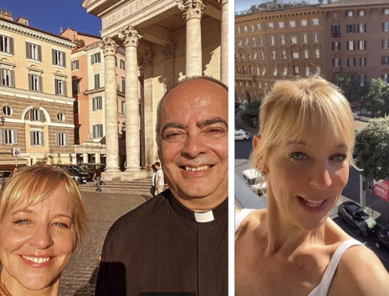 Las fotos del viaje de Jimena Monteverde al Vaticano