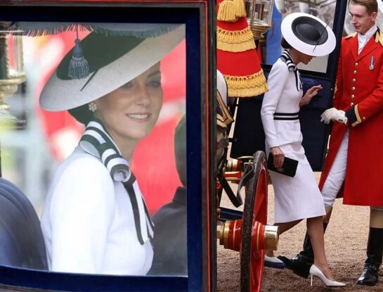 El look de Kate Middleton en su reaparición pública: apostó por la moda circular