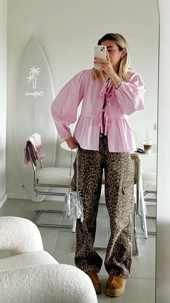 bluza coquette con lazos