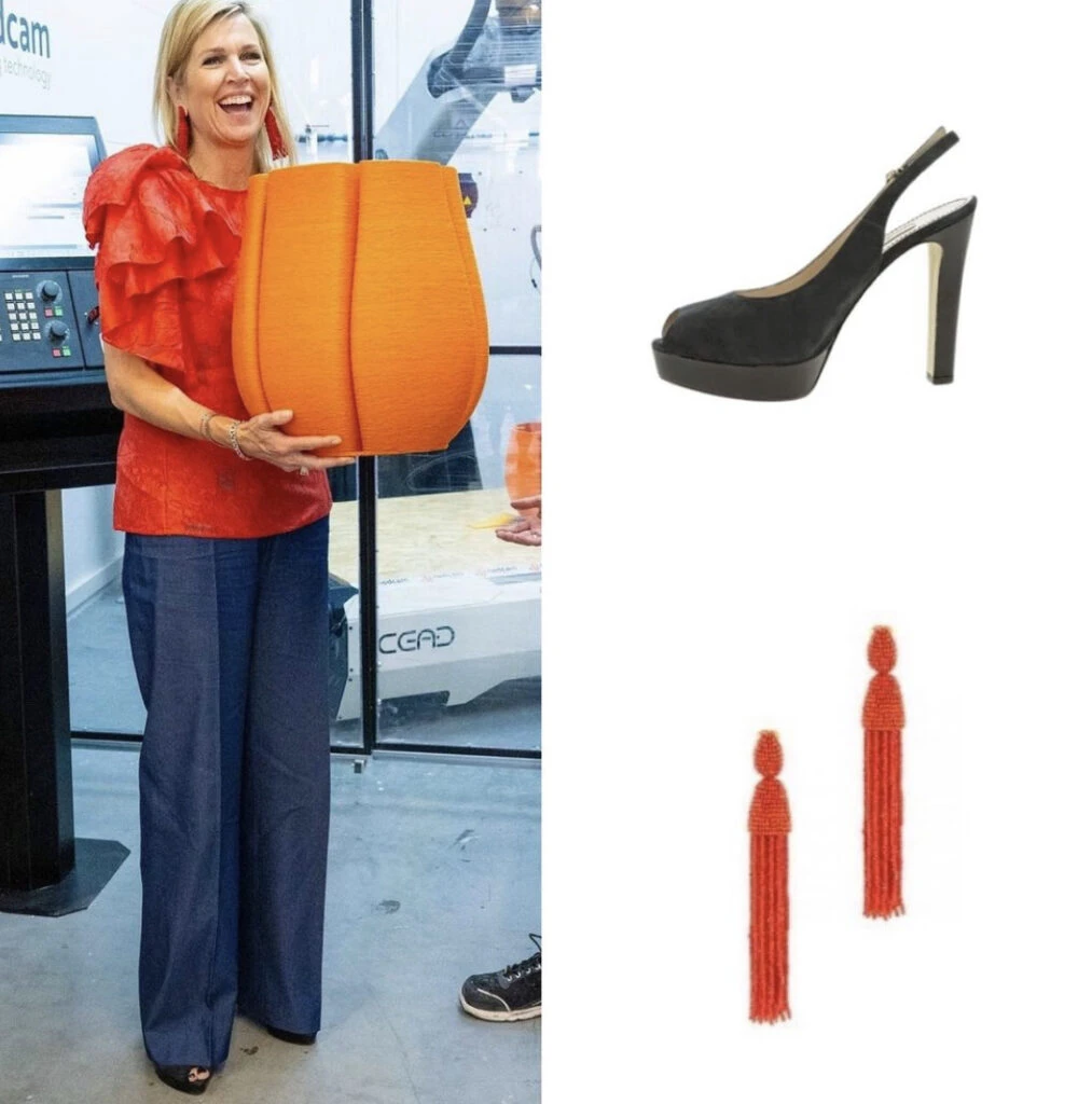 Máxima da cátedra de estilo con un look con jeans. Foto: Instagram. 