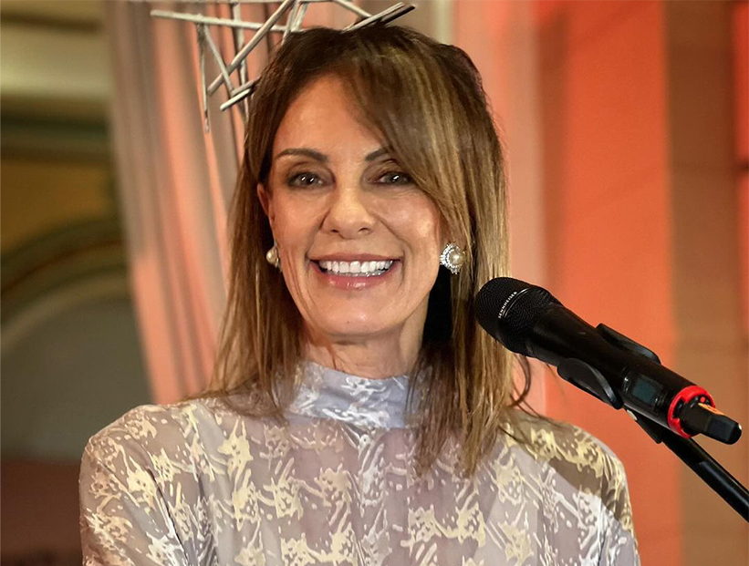 Nequi Galotti y su espectacular look para conducir una gala a beneficio del Hospital Rivadavia