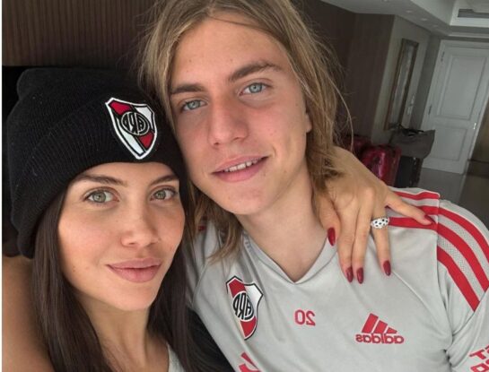 El look de Wanda Nara para acompañar a Valentino, su hijo mayor, a los entrenamientos