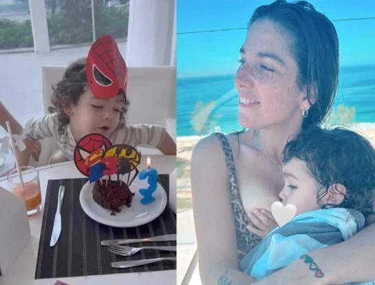 Las fotos del cumpleaños número 3 de Belisario, el hijo menor de Juana Repetto