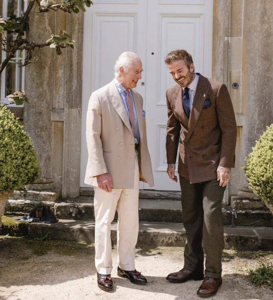 Rey Carlos III y David Beckham