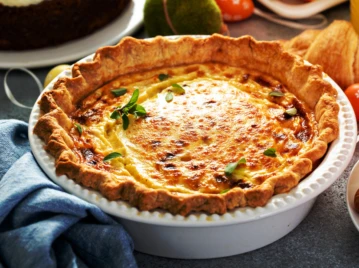 Tarta de jamón y queso: la receta con masa integral de Daniela Lopilato