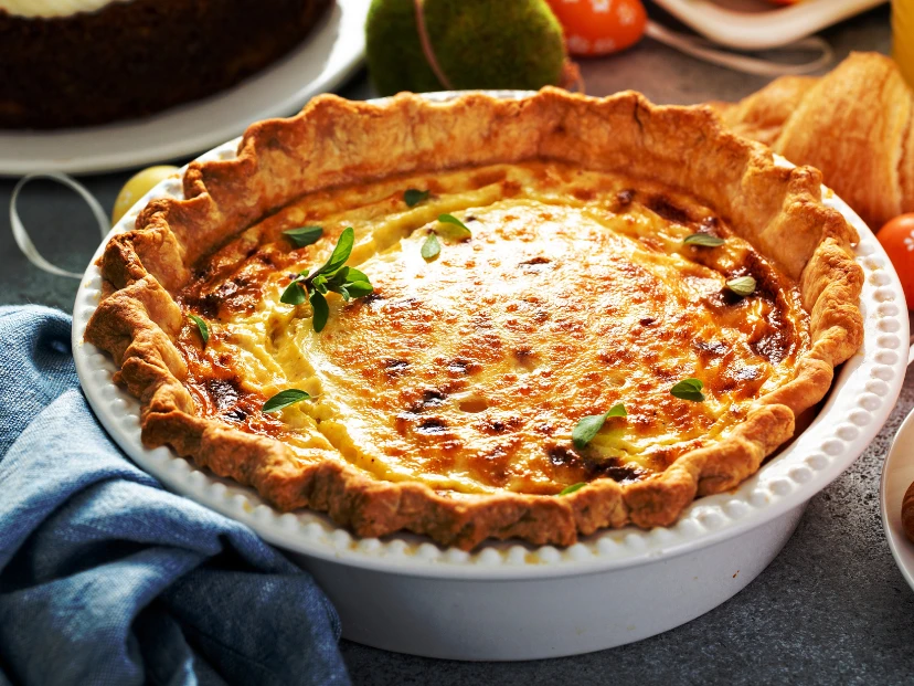 Tarta de jamón y queso: la receta con masa integral de Daniela Lopilato