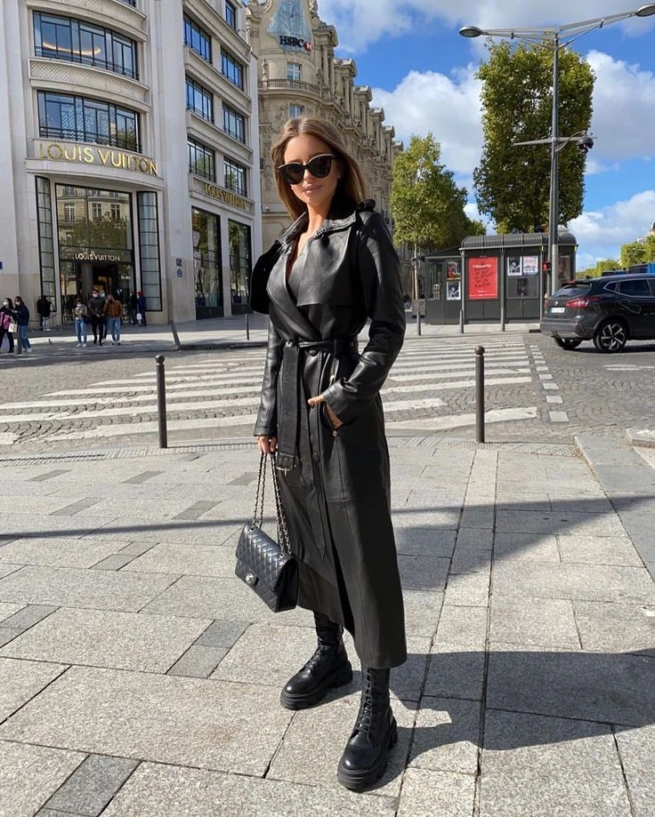 Tapado de cuero a lo Matrix