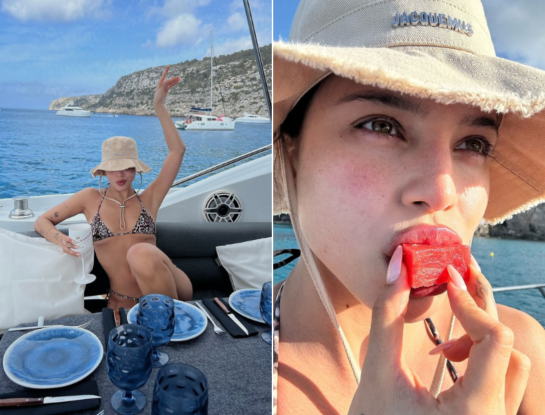 Las fotos de las vacaciones de Emilia Mernes en España