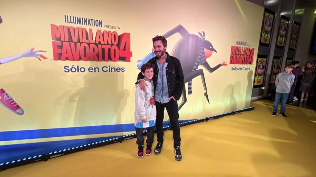 Las fotos de Benjamín Vicuña y su hijo Benicio en el estreno de Mi Villano favorito 4