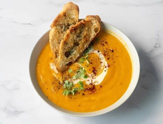 Sopa express de calabaza: la receta más rápida para combatir el frío