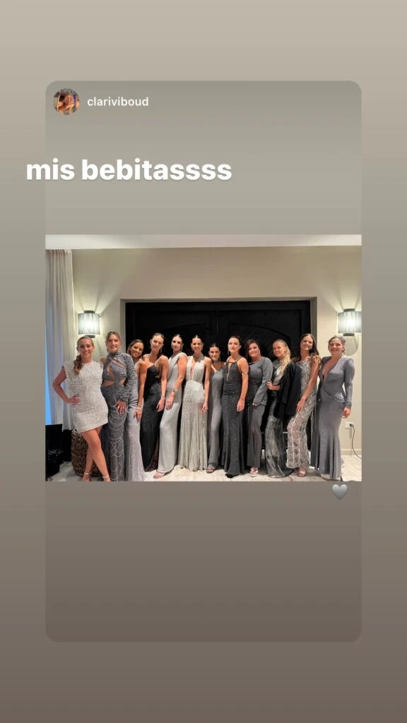 Así Oriana Sabatini celebró el Día del Amigo minutos antes de casarse