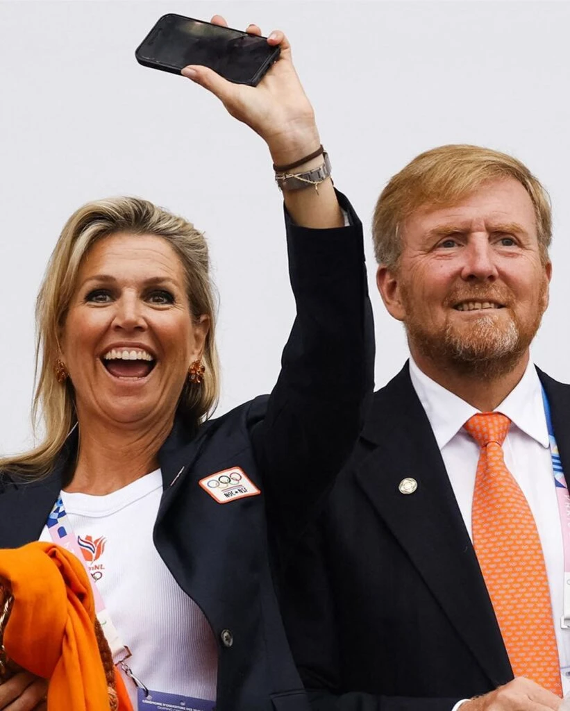 Máxima y el rey Guillermo en la ceremonia inaugural de los Juegos Olímpicos. Foto IG.