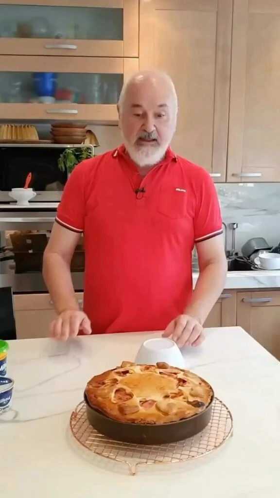 Osvaldo Gross y su receta de tarta de jamón y queso