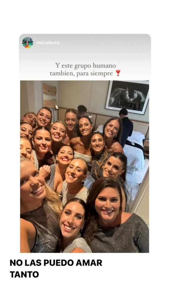 Así Oriana Sabatini celebró el Día del Amigo minutos antes de casarse