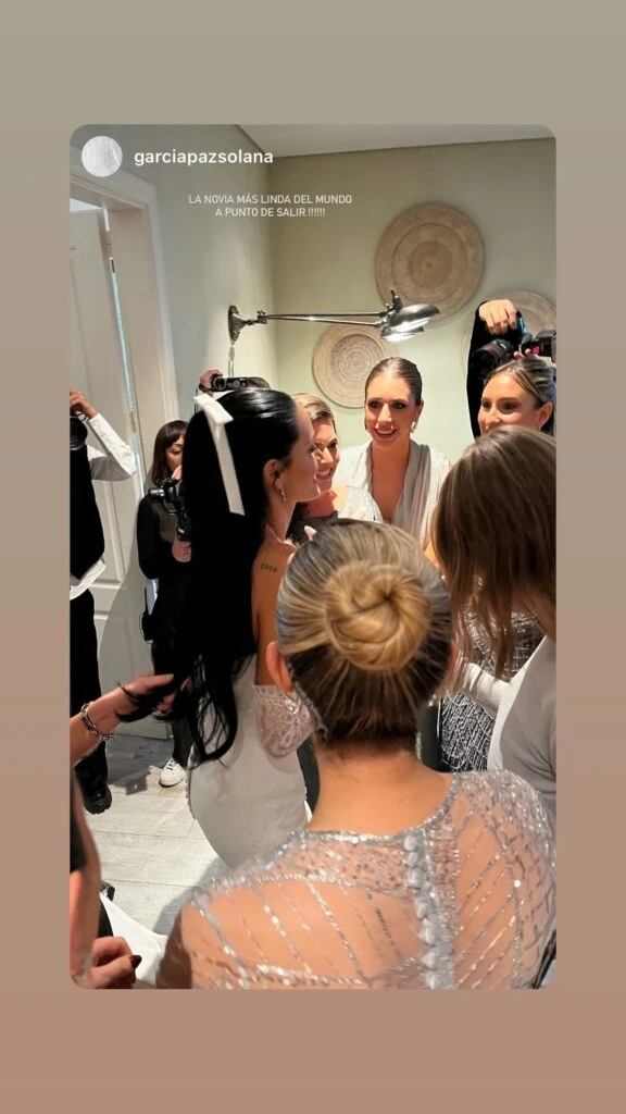 Así Oriana Sabatini celebró el Día del Amigo minutos antes de casarse