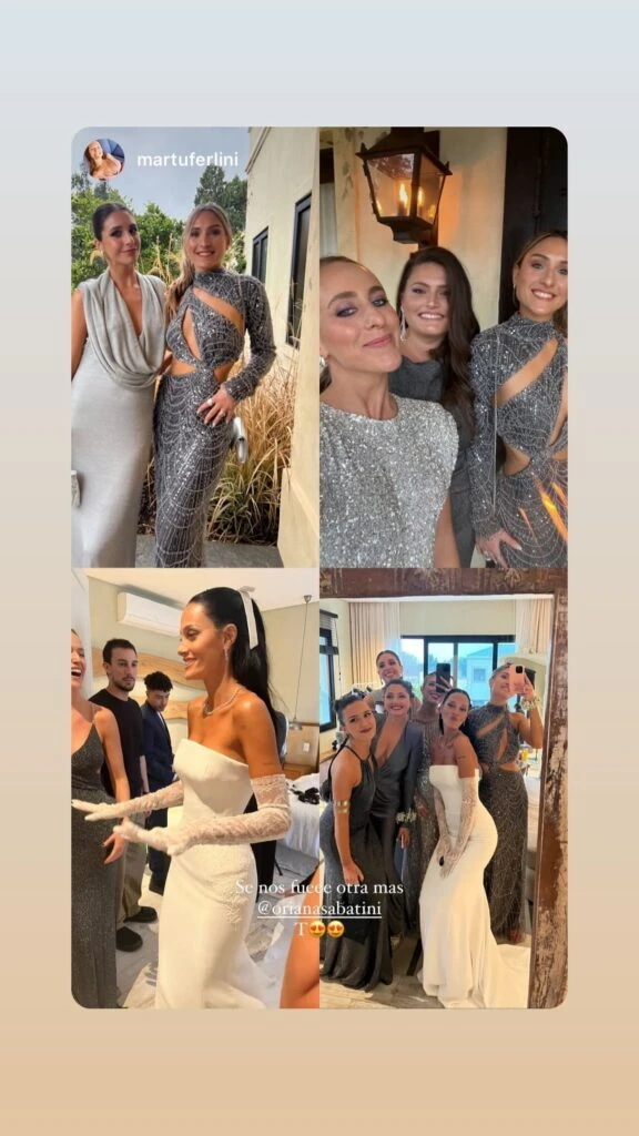 Así Oriana Sabatini celebró el Día del Amigo minutos antes de casarse