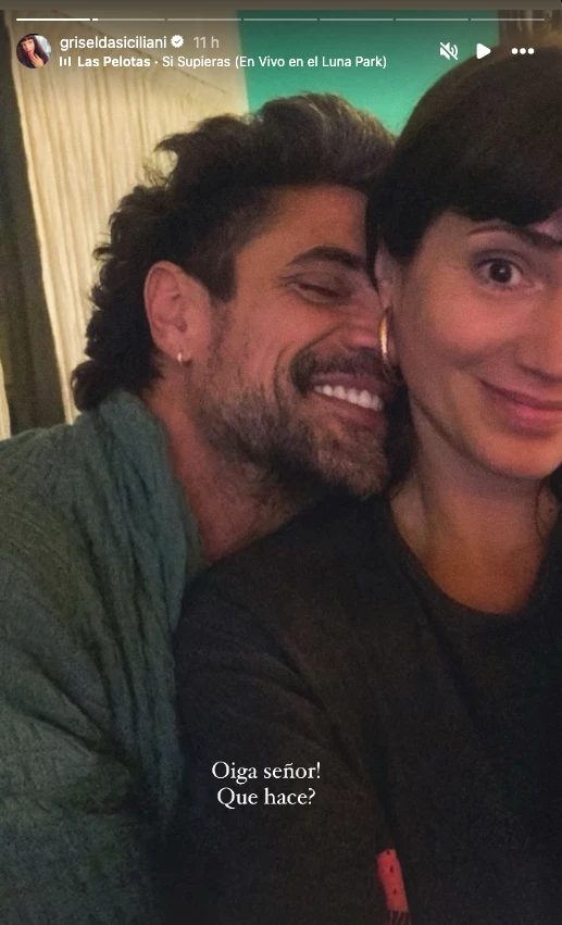 Griselda Siciliani compartió la primera foto junto a Luciano Castro como pareja