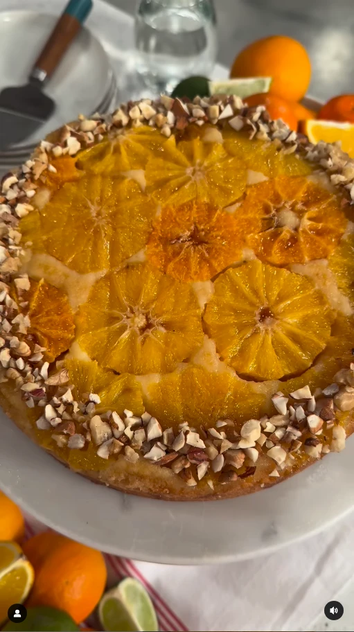 Torta invertida de cítricos