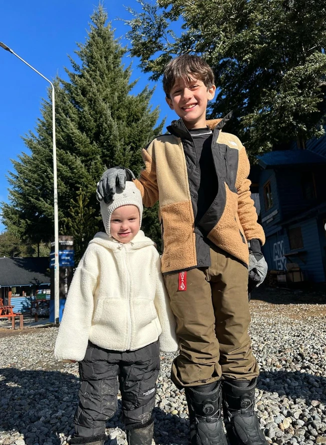 Ana Garcia Moritán con su hermano Benicio