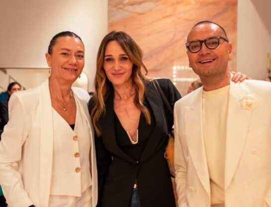 Natalia Antolín presentó junto a Fabián Medina Flores y a Vero Lozano su nueva colección de verano llamada "Jardines"