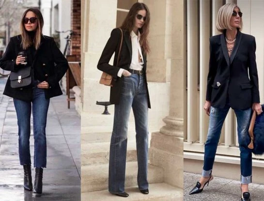 Guía de estilo: cómo llevar blazer en color negro con jeans