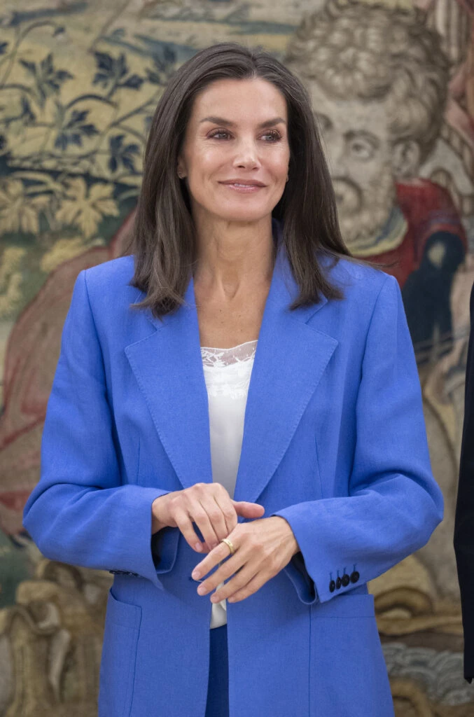 Letizia apostó por la combinación más canchera de este 2024. Foto: Fotonoticias. 