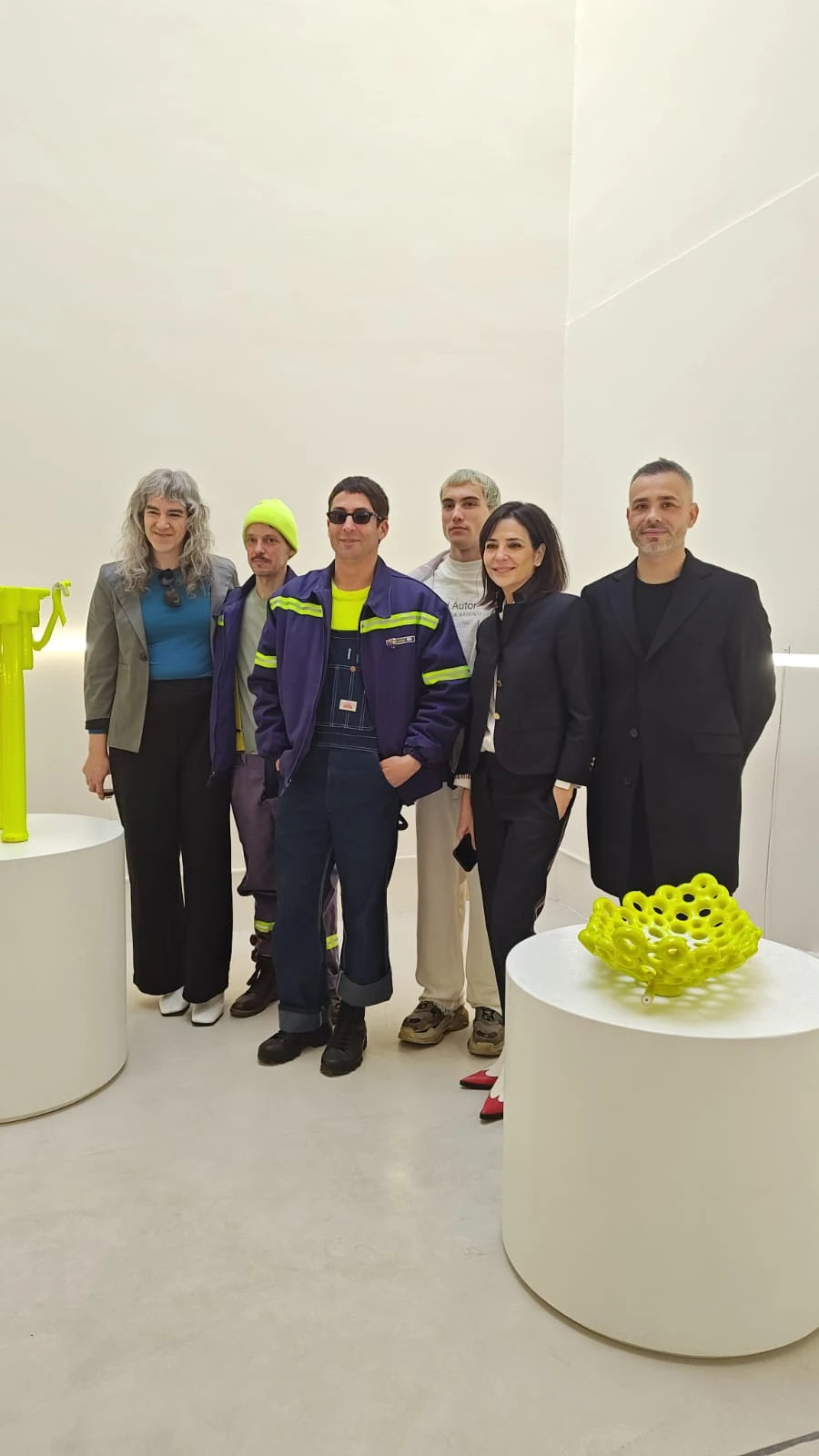 Iván López Prystajko y Eugenio Gómez Llambi de Grupo Bondi con Federica Baeza, Julián Camps, Sandra T. Hillar y Wustavo Quiroga.