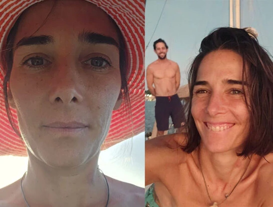 Las fotos de Juana Viale y Yago Lange en una nueva aventura romántica: barco, playa y palmeras
