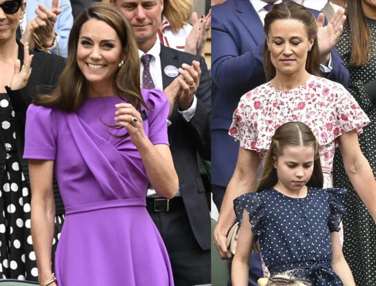Las fotos de Kate Middleton en su regreso a Wimbledon: con su hija Charlotte y su hermana Pippa Middleton