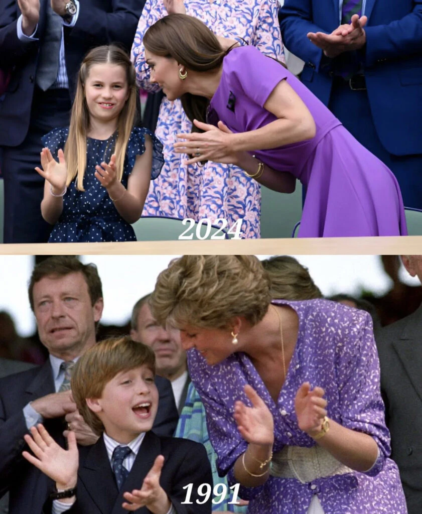 El guiño de Kate Middleton a Lady Di con su look en Wimbledon. Foto: Instagram.