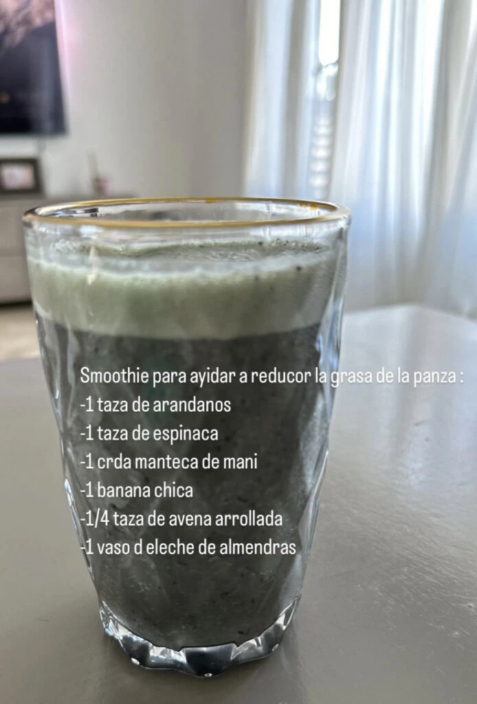 La receta del licuado desintoxicante preferido de Nicole Neumann. Foto: Instagram.
