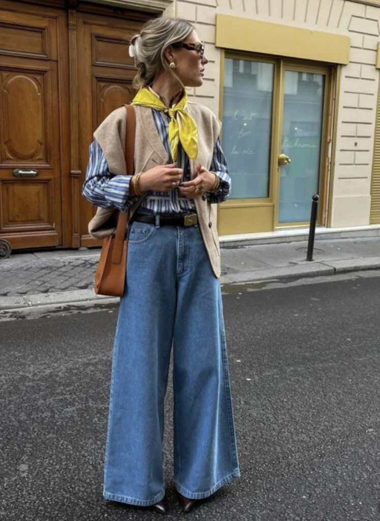 Los mejores looks con chalecos. Foto: Pinterest.