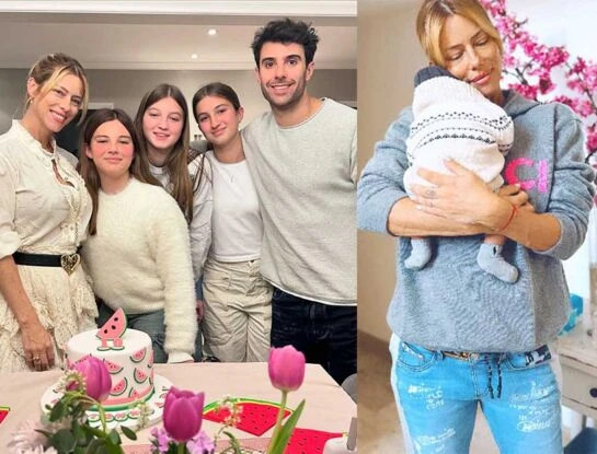 Las fotos de Nicole Neumann feliz junto a sus cuatro hijos, tras la firma del acuerdo de paz con Fabián Cubero
