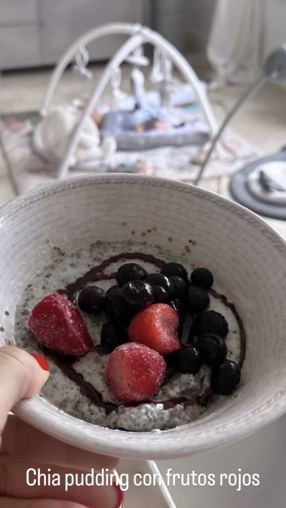 Nicole Neumann nos enseña su receta de Chia pudding. Foto: Instagram.