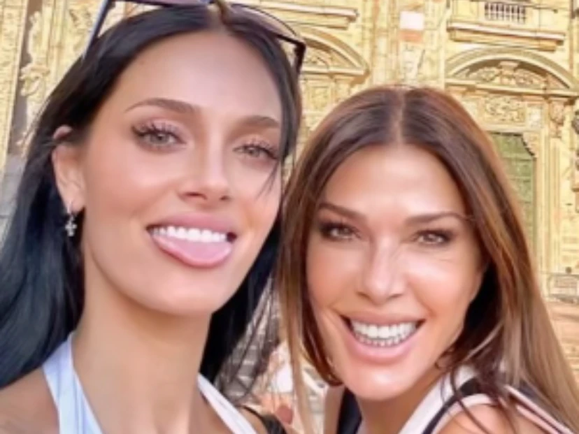Ortiana Sabatini y Catherine Fulop en Milán últimos detalles antes de la boda