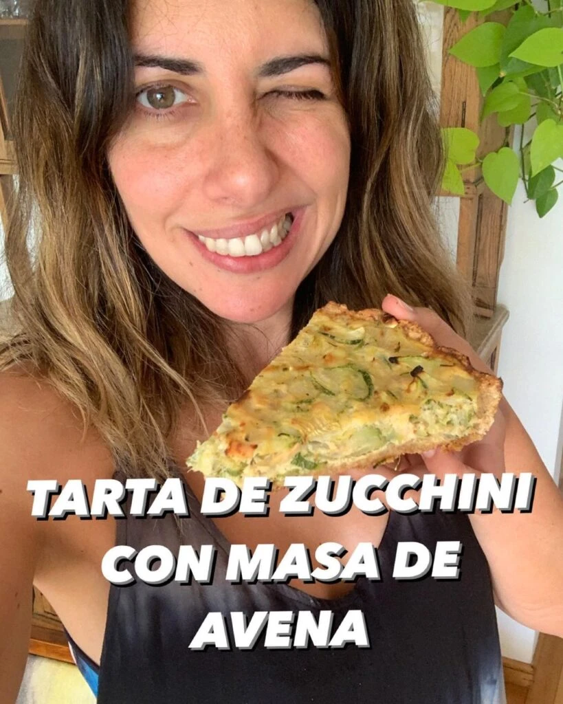 Tarta de zucchini la receta con masa de avena alta en fibras