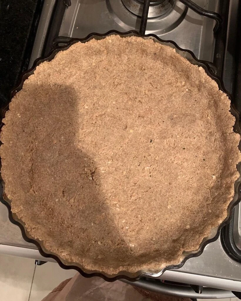 Tarta de zucchini la receta con masa de avena alta en fibras