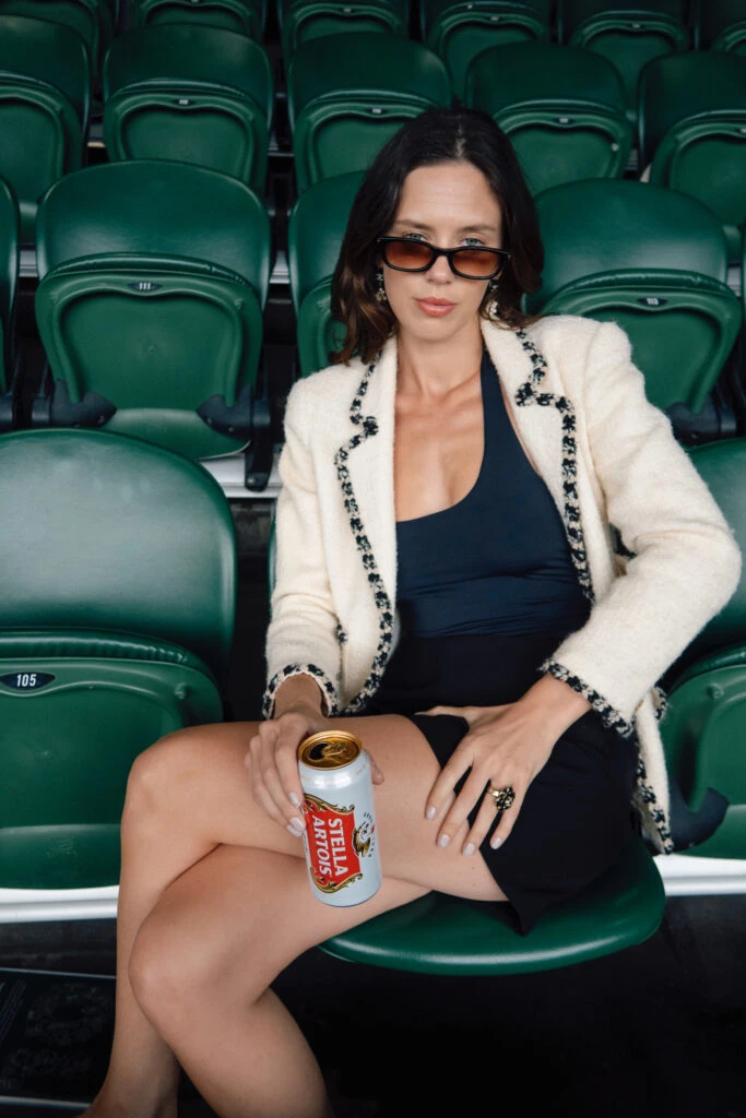 Delfina Chaves y su look en Wimbledon.