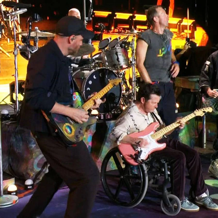 , los looks de los famosos en el festival Glastonbury