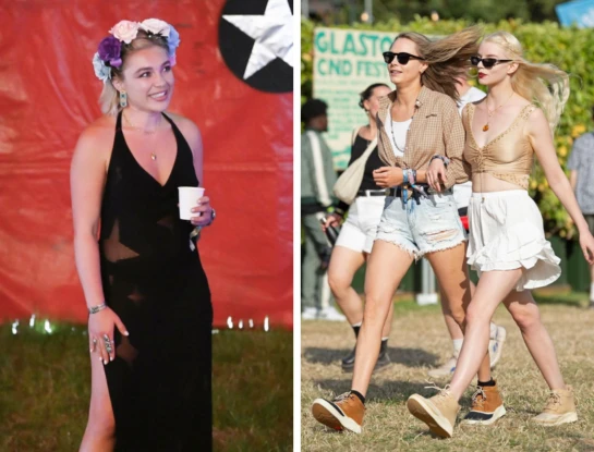 de Anya Taylor Joy a Florence Pugh, los looks de los famosos en el festival Glastonbury
