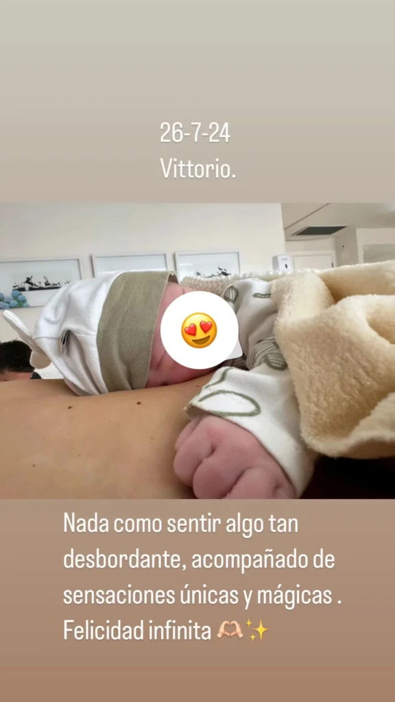 Nació el hijo del Pocho Lavezzi y esta es su primera foto