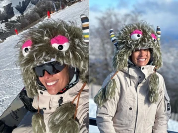 Pampita tiene el gorro más original de la temporada para pasar el frío
