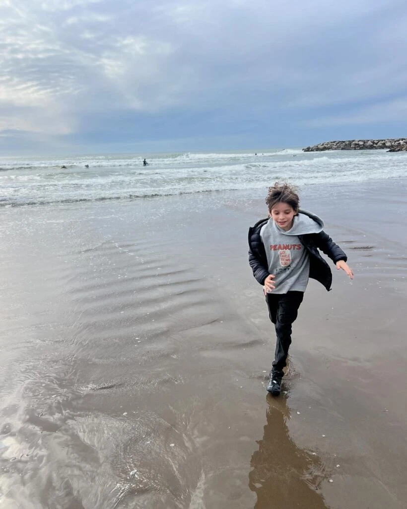 La escapada de Guillermina Valdés a Mar del Plata