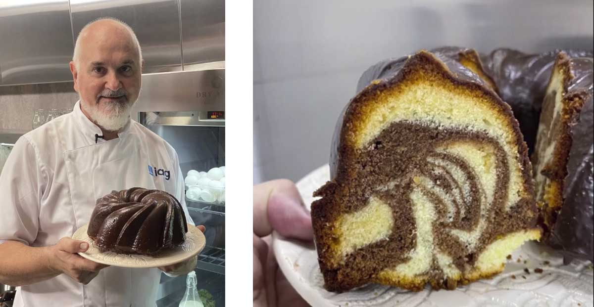 Budín marmolado la receta de Osvaldo Gross para la merienda