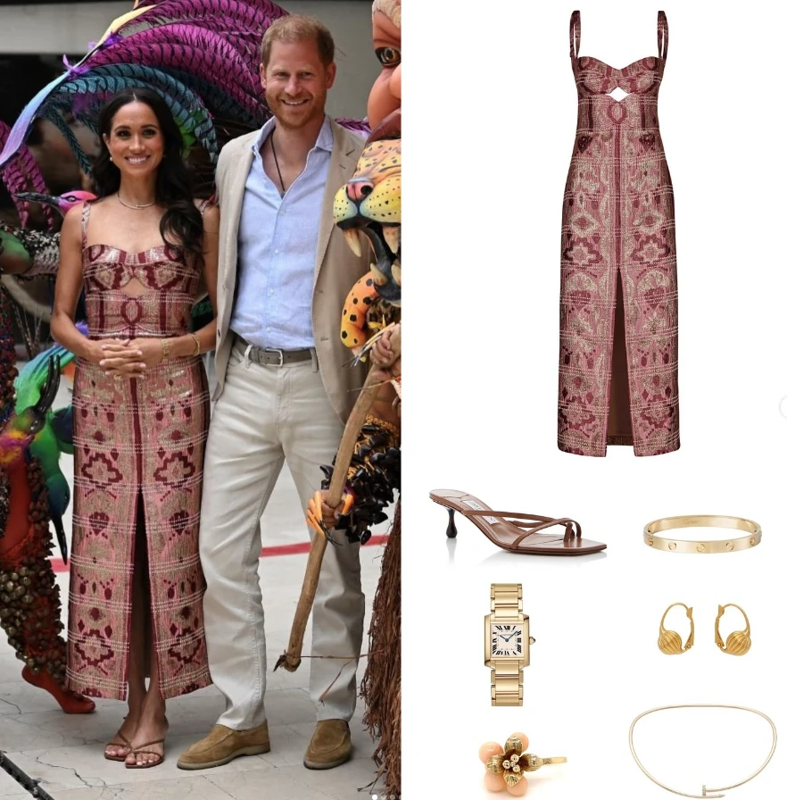 El look de Meghan Markle en su primer evento oficial en Colombia
