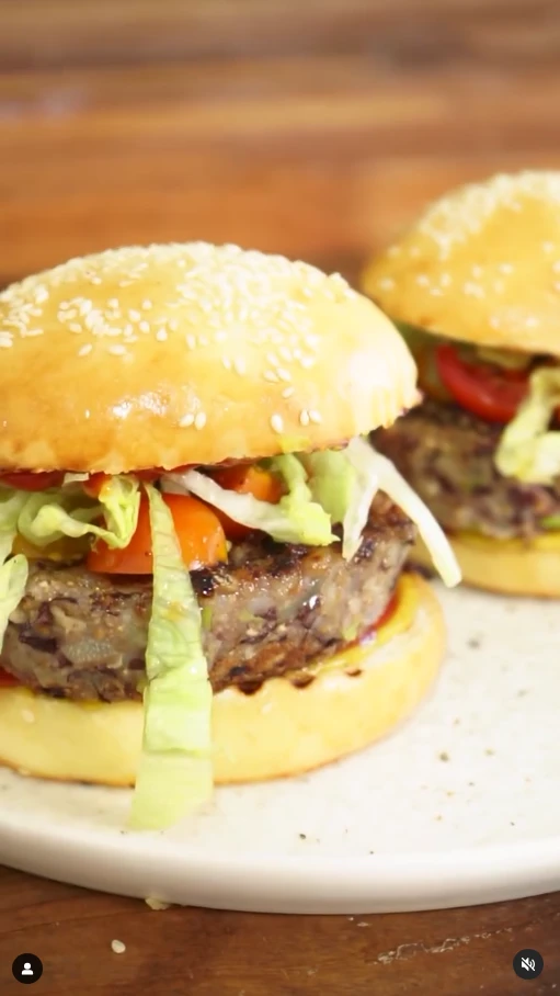 Hamburguesas de porotos aduki