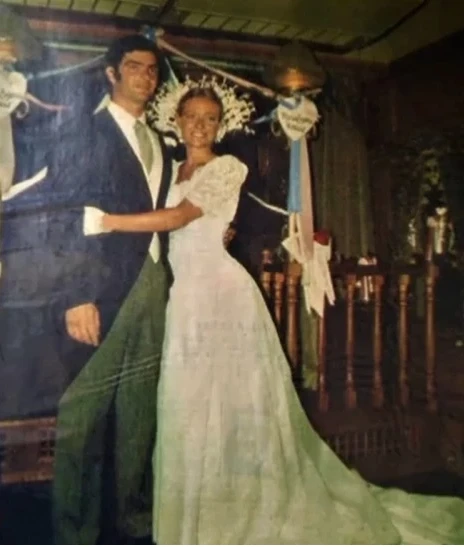 María Eugenia se casó con Horacio Laprida el 29 de diciembre de 1982
